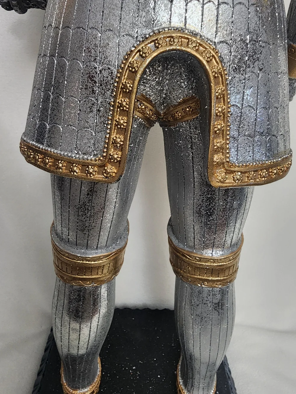 Gold and Silver Skeletal Knight Figurine - Decorative Home Party Accent 29